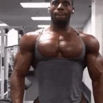 Muscle Man Flex Pecs GIF Template