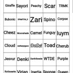 MSMG All-Stars Bingo (SUPER extended) meme