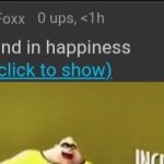 Jumps around in happiness