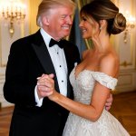 Donald and Melania Trump Dancing