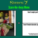 Shrek and Fiona scare away LRRH meme