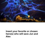 who rescues jun and alex