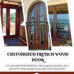Customized French Wood Door