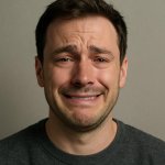 se a reaction image such as a forced smile or someone trying not