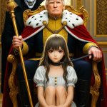 King Donald Trump Stephen Miller Vampire girl leash