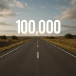 create a road at at the end of the road add 100,000