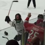 exchanging pleasantries