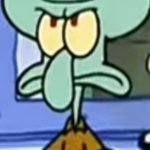 Grumpy Squidward crossed arms