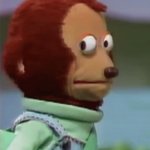 monkey staring. meme