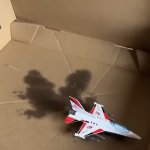 Plane in pizza box meme