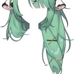 Vtuber Crelly Transparent Long Hair