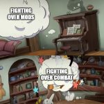 bedock vs java | PEOPLE WHO WANT BEDROCK AND JAVA TO BE MERGED; BEDROCK; JAVA; JAVA; BEDROCK; FIGHTING OVER GRAPHICS; FIGHTING OVER MODS; FIGHTING OVER COMBAT; JAVA; EDUCATION; BEDROCK; EDUCATION; BEDROCK; JAVA; EDUCATION; BEDROCK; JAVA; EDUCATION; FIGHTING OVER WHO'S BETTER OVERALL | image tagged in cuphead show no fighting,minecraft | made w/ Imgflip meme maker