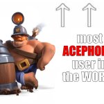 most ACEPHOBIC user in the WORLD meme