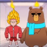 Bootleg Goku and Kuma from Tekken 8