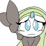 Meloetta Sad/Scared/Embarrassed/Nervous