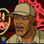 Black guy has shining