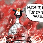 Trump burning down America totalitarianism