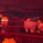 Hoglin Running Away From Piglins Trying To Kill It