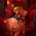 Baby Piglins Riding Baby Hoglin