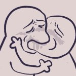 Yoshi and Toad kissing