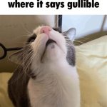 you will not believe where it says gullible