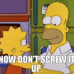Simpsons Don't screw it up