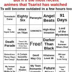 Random ahh anime bingo meme