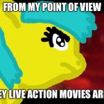 Disney is bad at making live action movies | FROM MY POINT OF VIEW; DISNEY LIVE ACTION MOVIES ARE EVIL | image tagged in the jedi are evil | made w/ Imgflip meme maker