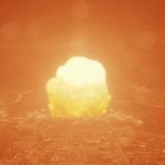 Nuclear explosion city GIF Template