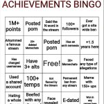 Achievements bingo meme