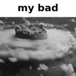 Nuclear explosion water ocean sea GIF Template