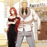 big silly guy behind girl meme