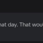 I wish I had a camera that day