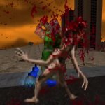 DoomGuy beating the ever loving shite outta an ArchVile GIF Template