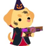 Jacob Pawfang with a Laser Gun