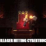 I like the Tesla Cybertruck | THE ARCH ILLAGER HITTING CYBERTRUCK HATERS: | image tagged in gifs,cars | made w/ Imgflip video-to-gif maker