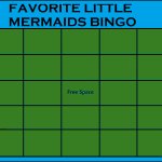 favorite little mermaids bingo