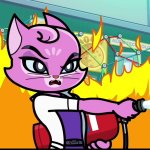 Angry Purrfessor Purrnelope