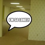 Lonely backrooms | I'M SO LONELY | image tagged in the backrooms | made w/ Imgflip meme maker