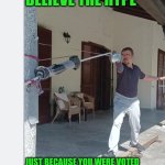 Funny | DON'T BELIEVE THE HYPE; JUST BECAUSE YOU WERE VOTED MOST LIKELY TO HAVE NO FRIENDS ON YOUR HIGH SCHOOL YEARBOOK | image tagged in funny,friends,high school,yearbook,sports,athletes | made w/ Imgflip meme maker