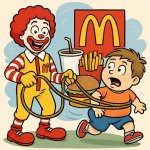McDonalds roping in a child to make them fat