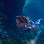 halle mermaid swimming