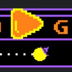 Google Halloween 2025 Pacman template