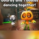 Gourdy and Toodles say happy halloween GIF Template