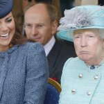 Trump’s Face Onto the Queen’s