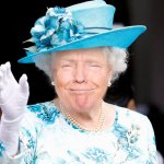Trump’s Face Onto the Queen’s