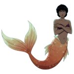 Motoko as a mermaid
