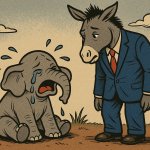 Donkey and Baby elephant