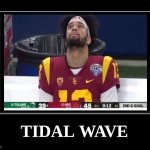 Tulane football meme | TIDAL WAVE | image tagged in black box meme,memes,usc,college football,football,sports | made w/ Imgflip meme maker