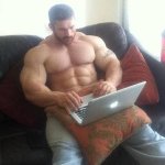 Bodybuilder Laptop